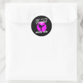 Sticker Rond Ne vous laissez pas tromper par la queue de cheval (Sac)