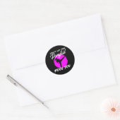 Sticker Rond Ne vous laissez pas tromper par la queue de cheval (Enveloppe)