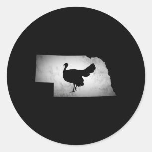Sticker Rond Nebraska Turquie chasse