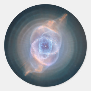Sticker Rond Nebula oculaire des chats