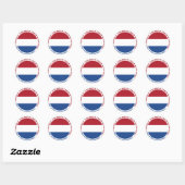 Sticker Rond Nederland Netherlands Art Shield (Feuille)