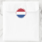 Sticker Rond Nederland Netherlands Art Shield (Sac)