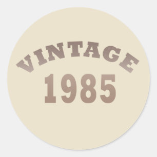 Sticker Rond Née en 1985 élégante fête d'anniversaire moderne v