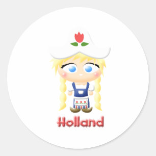 Sticker Rond Néerlandaise
