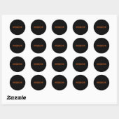 Sticker Rond Negroni Drink Py Streetwear (Feuille)