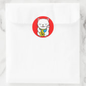 Sticker Rond Neko (Sac)