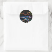 Sticker Rond Neon Cello (Sac)