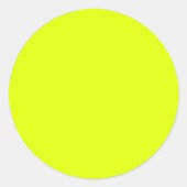 Sticker Rond Neon Chartreuse couleur solide | Couleur tendance (Devant)