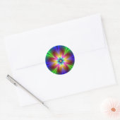 Sticker Rond Neon daisy (Enveloppe)