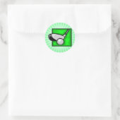 Sticker Rond Neon Green Golf (Sac)