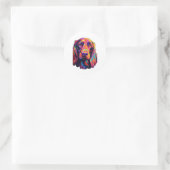 Sticker Rond Neon Irish Setter (Sac)