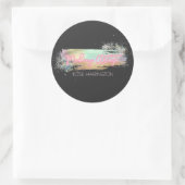 Sticker Rond Neon Lumière Holographique Parties scintillant maq (Sac)