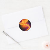 Sticker Rond Neon Phoenix (Enveloppe)