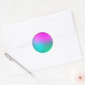 Sticker Rond Neon Pink Blue et Green (Enveloppe)