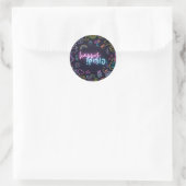 Sticker Rond Neon Purim (Sac)