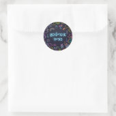 Sticker Rond Neon Purim (Sac)