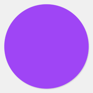 Sticker Rond Neon Purple Solid Color Personnaliser It