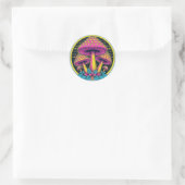 Sticker Rond Neon Toadstool Trio (Sac)
