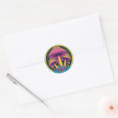 Sticker Rond Neon Toadstool Trio (Enveloppe)