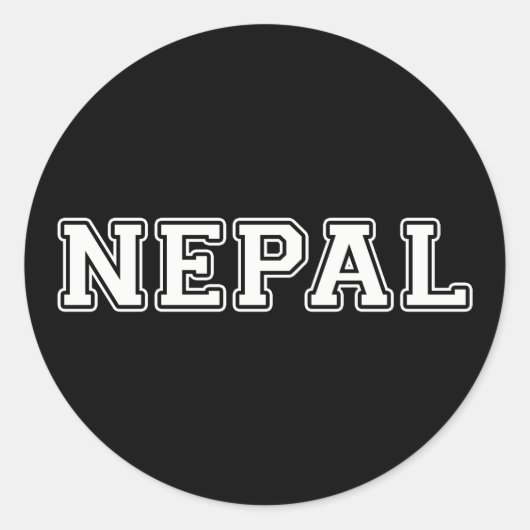 Sticker Rond Népal (Devant)