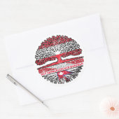 Sticker Rond Népal Népalais Autrichien Autriche Arbre (Enveloppe)