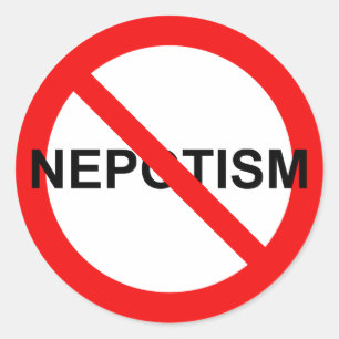 Sticker Rond Népotisme