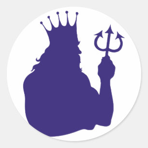 Sticker Rond neptun poseidon