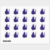 Sticker Rond neptune (Feuille)