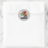 Sticker Rond Nerd (Sac)