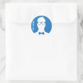 Sticker Rond Nerd (Sac)