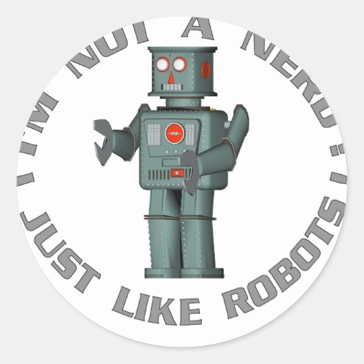 Sticker Rond NerdBot (Devant)