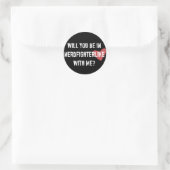 Sticker Rond Nerdfighter Like : Noir (Sac)