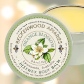 Sticker Rond Néroli orange amer ou orange de lave à linge