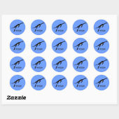 Sticker Rond Nessie (Feuille)