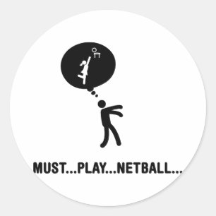 Sticker Rond Netball