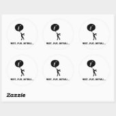 Sticker Rond Netball (Feuille)