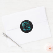Sticker Rond Nettoyage de l'équipe de ménage Nettoyage ménager (Enveloppe)
