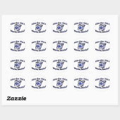 Sticker Rond Nettoyer Comme Une Machine À Laver (Feuille)