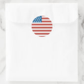 Sticker Rond Nettoyer les lignes Indicateur US 4 juillet (Sac)