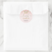 Sticker Rond Nettoyeur à cils rose Pastel (Sac)