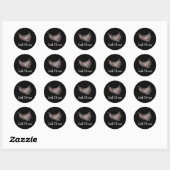 Sticker Rond Nettoyeur à lash rose Gold Eyelash (Feuille)