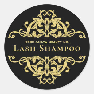 Sticker Rond Nettoyeur de Lash Chic Black Gold