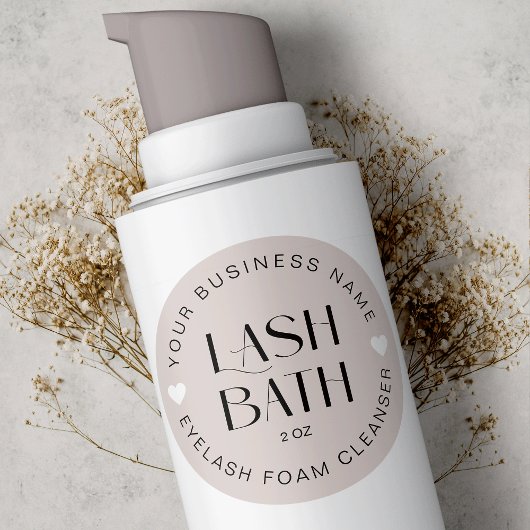 Sticker Rond Nettoyeur de mousse d'extension de laisse professi