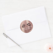 Sticker Rond Nettoyeur d'extension Eyelash Parties scintillant  (Enveloppe)