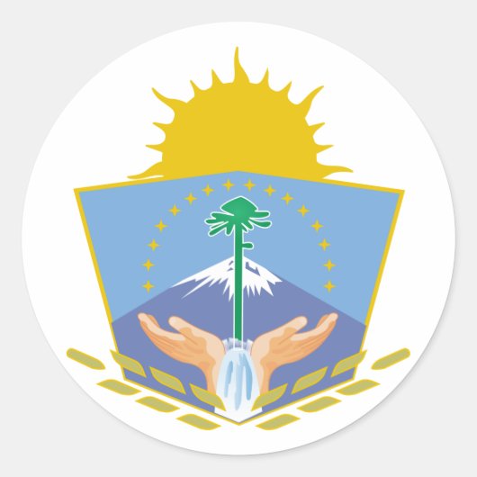 Sticker Rond Neuquen, Argentine (Devant)