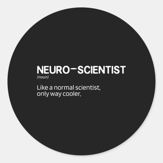 Sticker Rond Neuro Science Scientifique Neurologie Neurologie F (Devant)