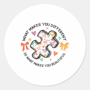 Sticker Rond Neurodificateur de la boîte Coquette Sensibilisati