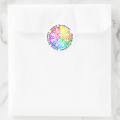 Sticker Rond Neurodiversité Autisme Acceptation Arc-en-ciel (Sac)