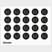 Sticker Rond Neurodiversité Nous Pensons Tous Différemment Cern (Feuille)