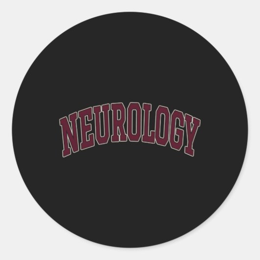 Sticker Rond Neurologie Neurologue Neurochirurgien Neurosur (Devant)